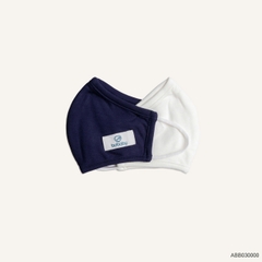 BU - Khẩu trang Bambus - ABB030000 - Trắng + navy - FS - SS25.T7C