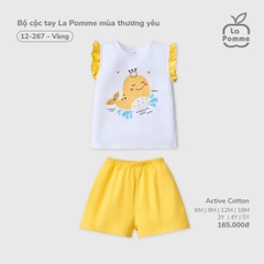 LP - Bộ cộc tay La Pomme mùa thương yêu - Vàng - SS25.T8C