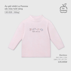 LP - Áo giữ nhiệt La Pomme sắc màu tươi sáng - Hồng - 6-9M - SS25.T9B