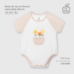 LP - Body cộc tay La Pomme mảnh ghép diệu kỳ - Be - 0-3M - SS25.T9B