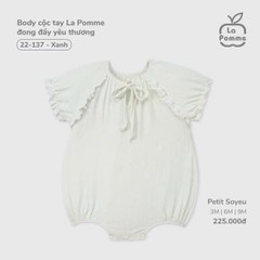LP - Body cộc tay La Pomme đong đầy yêu thương - Xanh - 9-12M - SS25.T9B