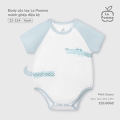 LP - Body cộc tay La Pomme mảnh ghép diệu kỳ - Xanh - SS25.T9B - Xanh - 9-12M