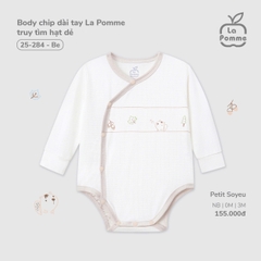 LP - Body chip dài tay La Pomme truy tìm hạt dẻ - Be - SS25.T9B
