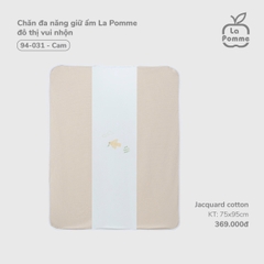 LP - Chăn đa năng giữ ấm La Pomme đô thị vui nhộn - Cam - SS25.T10B