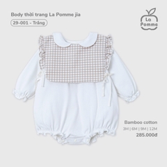 LP S40 - Body thời trang La Pomme jia - Trắng - 12-18M - SS25.T10B