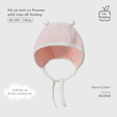 LP - Mũ sơ sinh La Pomme phối màu dễ thương - Hồng - SS25.T11A