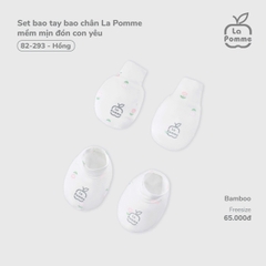 LP - Set bao tay bao chân La Pomme mềm mịn đón con yêu - Hồng - SS25.T11B