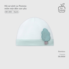 LP - Mũ sơ sinh La Pomme mềm mịn đón con yêu - Xanh - SS25.T11B