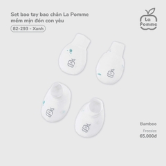 LP - Set bao tay bao chân La Pomme mềm mịn đón con yêu - Xanh - SS25.T11B