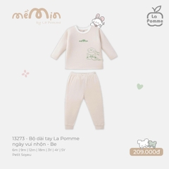 LP - Bộ dài tay La Pomme ngày vui nhộn - Be - 4-5Y - SS26.GM