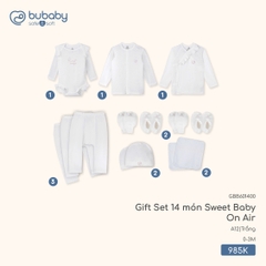 BU - Gift Set 14 món Sweet Baby On Air - GBB601400 - Trắng - 0-3M - SS26.T5B