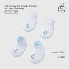 LP - Set bao tay bao chân La Pomme gấu nhỏ dễ thương - Xanh - FS - SS26.T1A