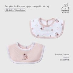 LP - Set yếm La Pomme ngựa con phiêu lưu ký - Trắng Hồng - FS - SS26.T1A