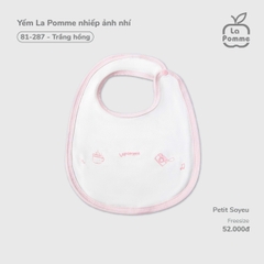 LP - Yếm La Pomme nhiếp ảnh nhí - Trắng hồng - FS - SS26.T2C