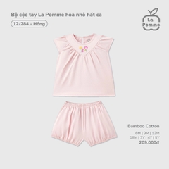 LP - Bộ cộc tay La Pomme hoa nhỏ hát ca - Hồng - 4-5Y - SS26.T2C