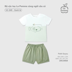 LP - Bộ cộc tay La Pomme cùng ngồi câu cá - Xanh lá - 2-3Y - SS26.T2C