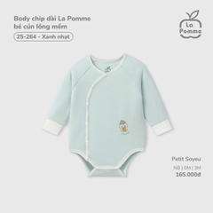 LP - Body chip dài La Pomme bé cún lông mềm - Xanh nhạt - Newborn - SS26.T3B