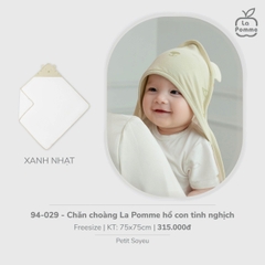 LP - Chăn choàng La Pomme hổ con tinh nghịch - Xanh nhạt - FS - SS26.T3B