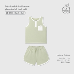 LP - Bộ sát nách La Pomme yêu mùa hè tươi mát - Xanh nhạt - 3-4Y - SS26.T3B