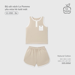 LP - Bộ sát nách La Pomme yêu mùa hè tươi mát - Be - 2-3Y - SS26.T3B
