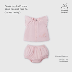 LP - Bộ cộc tay La Pomme bông hoa nhỏ mùa hạ - Hồng - 3-6M - SS26.T3B