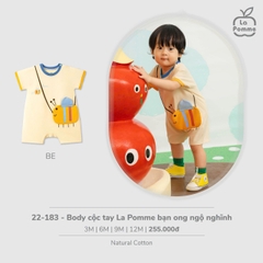 LP - Body cộc tay La Pomme bạn ong ngộ nghĩnh - Be - 9-12M - SS26.T3B