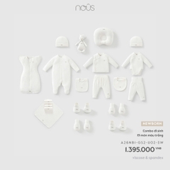 NOUS - Combo đi sinh 19 món màu trắng - Newborn - SS26.T4A