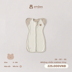 EMBES - Nhộng chũn embes tiny - 26-B1-35 - Nâu be - 3-6Y -SS26.T4A