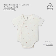 LP - Body chip cộc mở cúc La Pomme đại dương diệu kỳ - Hồng - 0-3M - SS26.T4D