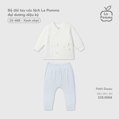 LP - Bộ dài tay cúc lệch La Pomme đại dương diệu kỳ - Xanh nhạt - 3-6M - SS26.T4D