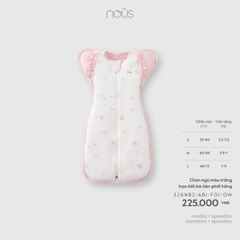 NOUS - Chũn ngủ màu trắng họa tiết bà tiên phối hồng nhạt  - M - SS26.T5A