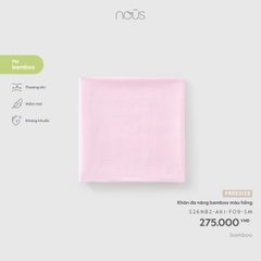 NOUS - Khăn đa năng bamboo màu hồng - FS - SS26.T5A