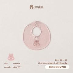EMBES - Yếm cổ embes baby buddy - 26-B2-03 - Hồng - FS - SS26.T5A