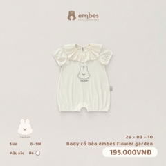 EMBES - Body cổ bèo embes flower garden - 26-B3-10 - Be - 3-6M - SS26.T5C