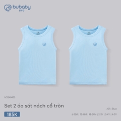 BU - Set 2 áo sát nách cổ tròn - IVS340400 - Blue - 18-24M - SS26.T5B