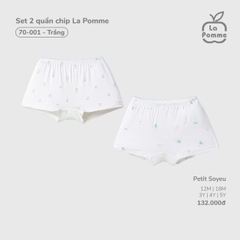 LP - Set 2 quần chip La Pomme (Mềm Mịn) - Trắng - 18-24M - SS26.T6A
