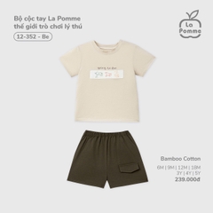 LP - Bộ cộc tay La Pomme thế giới trò chơi lý thú - Be - 6-9M - SS26.T6A