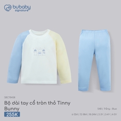 BU - Bộ dài tay cổ tròn thỏ Tinny Bunny - SBC110438 - Trắng + Blue - 12-18M - SS26.T6A