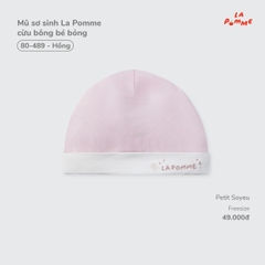 LP - Mũ sơ sinh La Pomme cừu bông bé bỏng - Hồng - FS - SS26.T7A