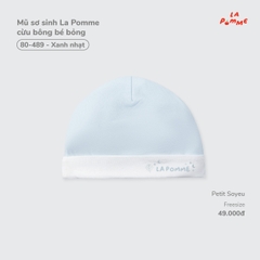 LP - Mũ sơ sinh La Pomme cừu bông bé bỏng - Xanh nhạt - FS - SS26.T7A