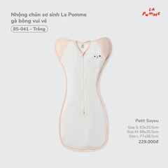 LP - Nhộng chũn sơ sinh La Pomme gà bông vui vẻ - Trắng - M - SS26.T7A