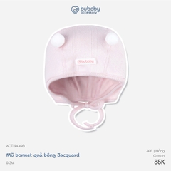BU - Mũ Bonnet Quả bông - ACT1943QB - Hồng - 0-3M - SS26.T8B