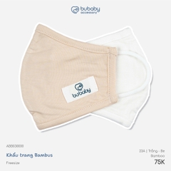BU - Khẩu trang Bambus - ABB030000 - Trắng+Be - Free size - SS26.T8C