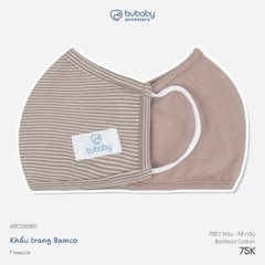 BU - Khẩu trang Bamco - ABC030000 - nâu+kẻ nâu - Free size - SS26.T8C