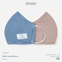 BU - Khẩu trang Bamco - ABC030000 - Kẻ xanh đậm+nâu - Free size - SS26.T8C