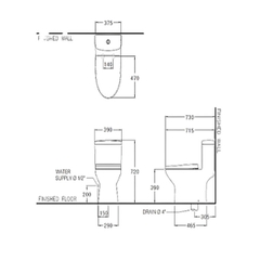 Bồn cầu COTTO một khối MOST C105337