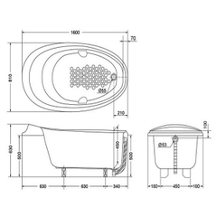 Bồn tắm cao cấp TOTO PPY1610HPTE#S