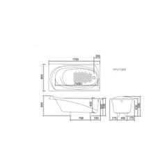 Bồn tắm cao cấp TOTO PPY1710PE#P/DB501R2B