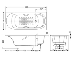 Bồn tắm cao cấp TOTO PPY1780HPE#P/DB505R2B