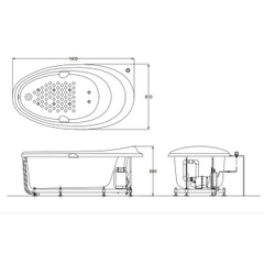 Bồn tắm cao cấp TOTO PPYB1610RHPWE#P